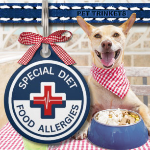 Médaillon Pour Animaux Régime spécial Allergy Chien Chat