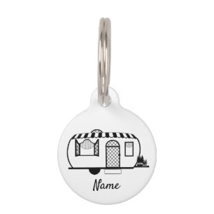 Médaillon Pour Animaux Remorque caravane arrondie Thunder_Cove