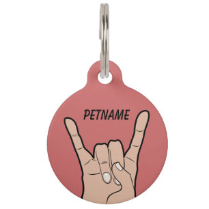 Médaillon Pour Animaux ROCHE SUR les étiquettes faites sur commande