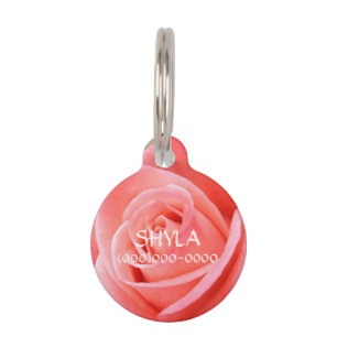 Médaillon Pour Animaux Rose de rose