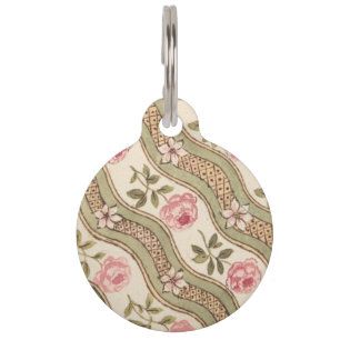 MÉDAILLON POUR ANIMAUX "ROSE ET ASSEZ "