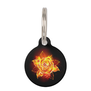 Médaillon Pour Animaux Rose incendie en floraison