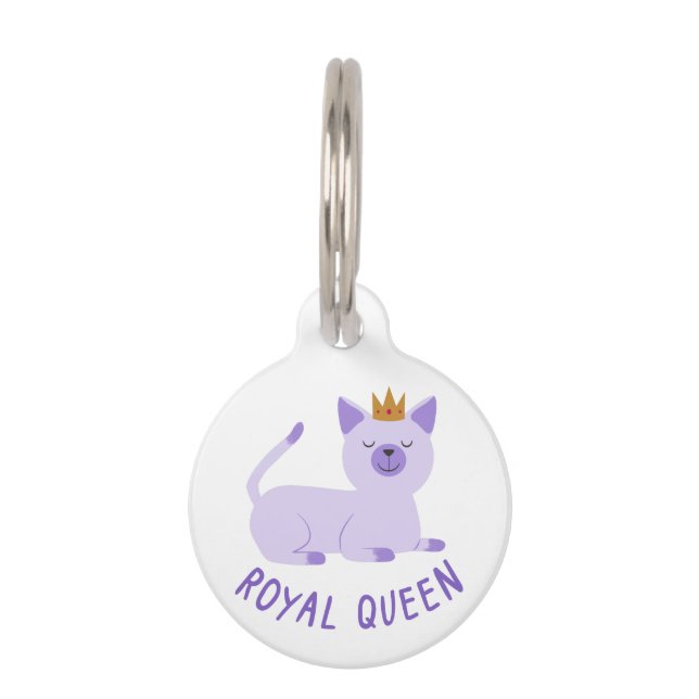 Médaillon Pour Animaux ROYAL QUEEN Cat (Devant)