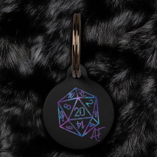 Médaillon Pour Animaux RPG Crit AF Nebula Imaginaire Tabletop Gamer Dic