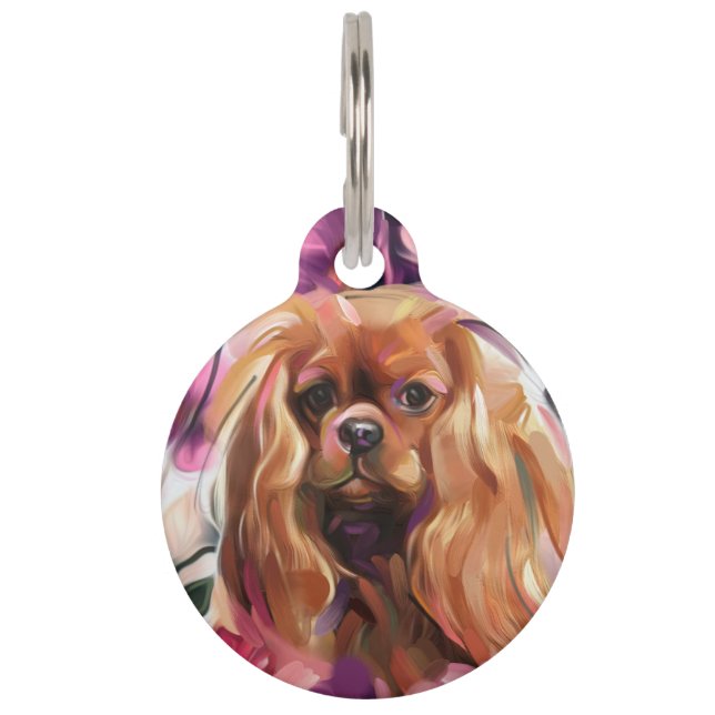 Médaillon pour animaux | Ruby Ruby Cavalier Art (Devant)