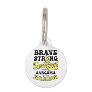 Médaillon Pour Animaux Sarcoma Cancer Chemise brave résistance forte