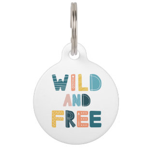 Médaillon Pour Animaux Sauvage et libre