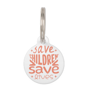Médaillon Pour Animaux Sauver les enfants, sauver des vies