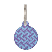 Sayagata motif, japonais, violet et bleu