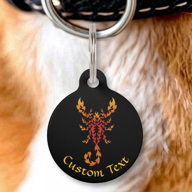 Médaillon Pour Animaux Scorpion des Flammes (Créateur téléchargé)