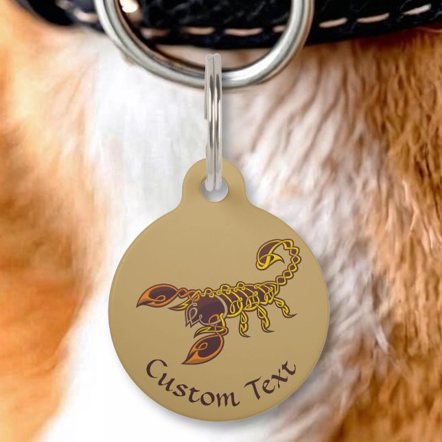 Médaillon Pour Animaux Scorpion Nœud Celtique (Créateur téléchargé)