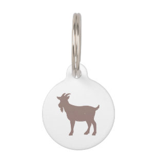 Médaillon Pour Animaux Silhouette de la ferme de chèvres