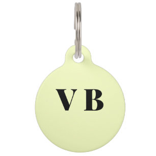 Médaillon Pour Animaux simple couleur pastel personnalisée minimale solid