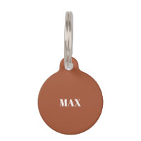 Simple Modern Custom terracotta chien chat Nom inf