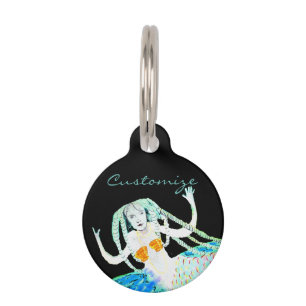 Médaillon Pour Animaux Sirènes avec Dreadlocks Thunder_Cove
