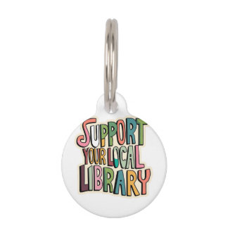 Médaillon Pour Animaux Soutenez Votre Bibliothèque Locale Lecteurs De Liv