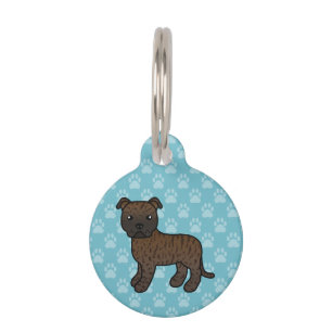 Médaillon Pour Animaux Staffordshire Bull Terrier bringé & Infos sur l'an