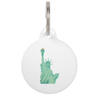 Médaillon Pour Animaux Statue de la Liberté