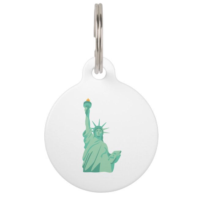 Médaillon Pour Animaux Statue de la Liberté (Devant)