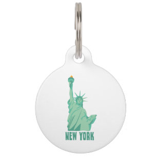 Médaillon Pour Animaux Statue De La Liberté New York