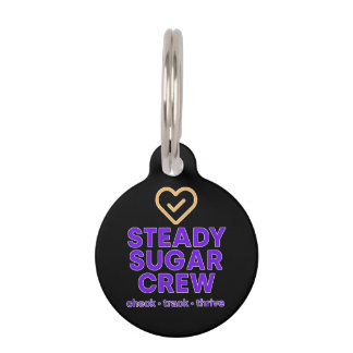 Médaillon Pour Animaux Steady Sugar Crew Empowering Wellness and Balance 