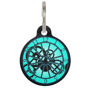 Médaillon Pour Animaux Steampunk Horloge Gothique En Fil D'Oeuvre Équipem