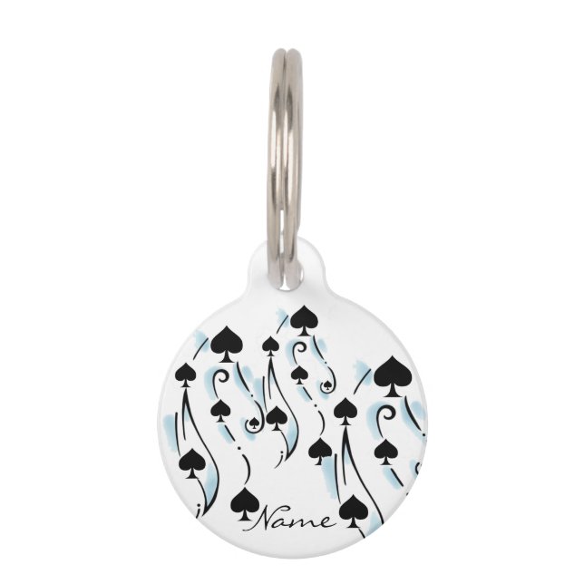 Médaillon Pour Animaux Style de tatouage de Black Spins Thunder_Cove (Devant)