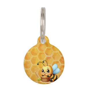 Médaillon Pour Animaux Sucré comme une abeille de miel