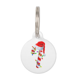 Médaillon Pour Animaux Sucre de canne Éclairage de Noël Famille Correspon