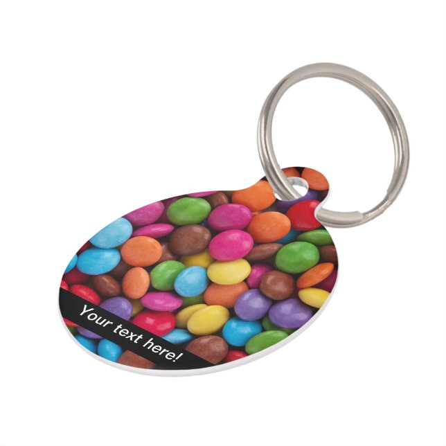 Médaillon Pour Animaux Sucreries colorées (Côté )