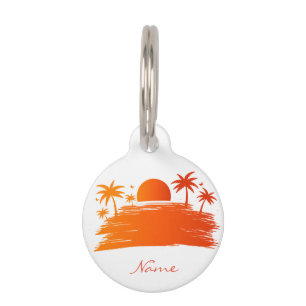 Médaillon Pour Animaux Sunrise Sunset Thunder Cove