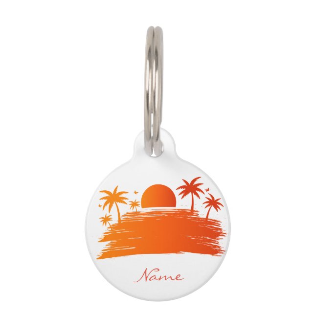 Médaillon Pour Animaux Sunrise Sunset Thunder Cove (Devant)