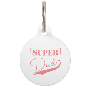 Médaillon Pour Animaux Super papa