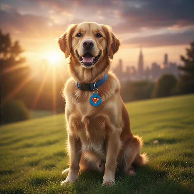 Médaillon Pour Animaux Superman S-Shield | Logo Superman (Créateur téléchargé)