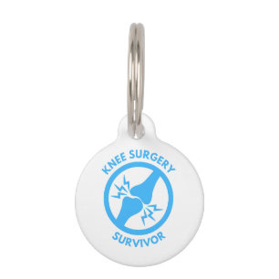 Médaillon Pour Animaux Survivant de la chirurgie du genou
