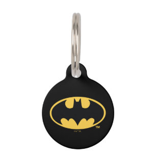 Médaillon Pour Animaux Symbole Batman   Logo ovale