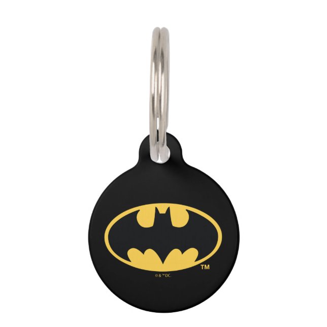 Médaillon Pour Animaux Symbole Batman | Logo ovale (Devant)