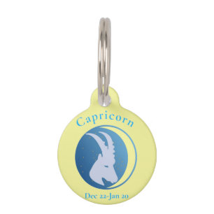 Médaillon Pour Animaux Symbole Capricorne Thunder_Cove