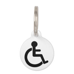 Médaillon Pour Animaux Symbole Handicap