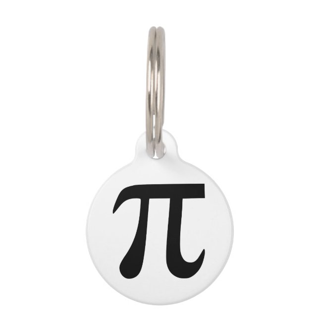 Médaillon Pour Animaux Symbole Pi (Devant)