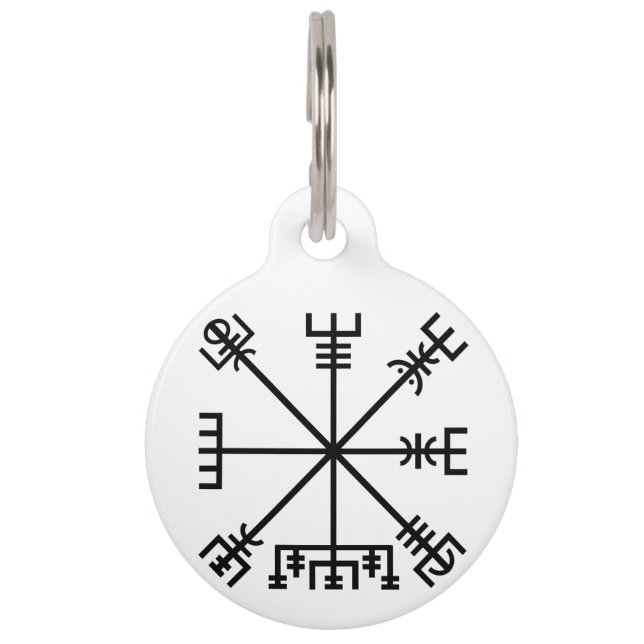 MÉDAILLON POUR ANIMAUX SYMBOLE VIKING DE VÉVISE (Devant)