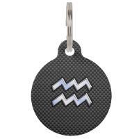 Symbole Zodiaque Aquarius moderne Style fibre de c