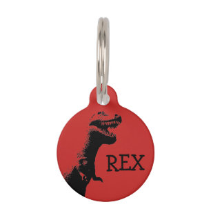 Médaillon Pour Animaux T-rex personnalisé
