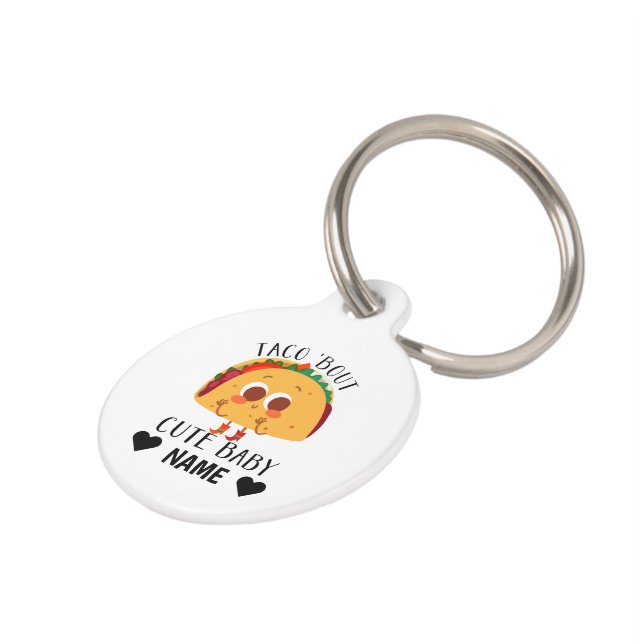 Médaillon Pour Animaux Taco À propos de mignonne bébé (Côté )