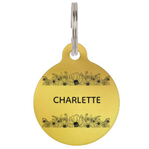 Médaillon Pour Animaux Tag Chien Collar Chien Tag Personnalisé Tag Chat P