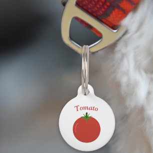 Médaillon Pour Animaux Tag de animal de compagnie de tomate