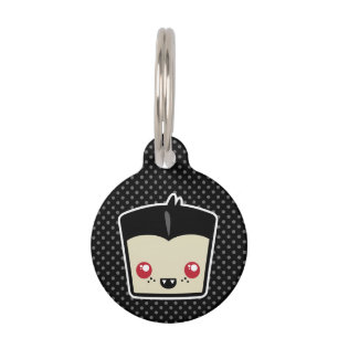 Médaillon Pour Animaux Tag de chien Kawaii Dracula
