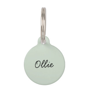 Médaillon Pour Animaux Tag de chien ou de chat minimaliste personnalisé e