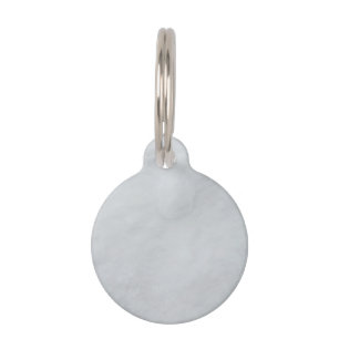 Médaillon Pour Animaux Tag de poète ronde en pierre de marbre