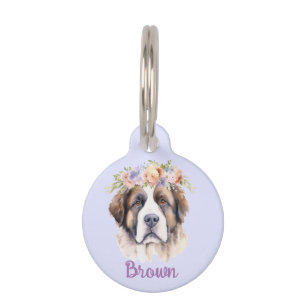 Médaillon Pour Animaux Tag d'eau de Chien Husky Sibérien